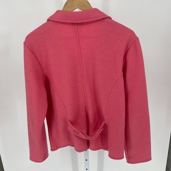 Talbots Alpaca Wool Pink Lightweight Button Front Jacket XL - Picture 2 of 14